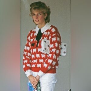 NWT Iconic Rowing Blazers x Warm and Wonderful Black Sheep Wool Sweater